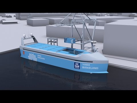 The world&#039;s first autonomous, zero emission container ship