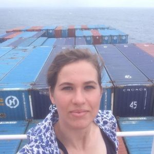 Rebecca Moss on Hanjin container ship