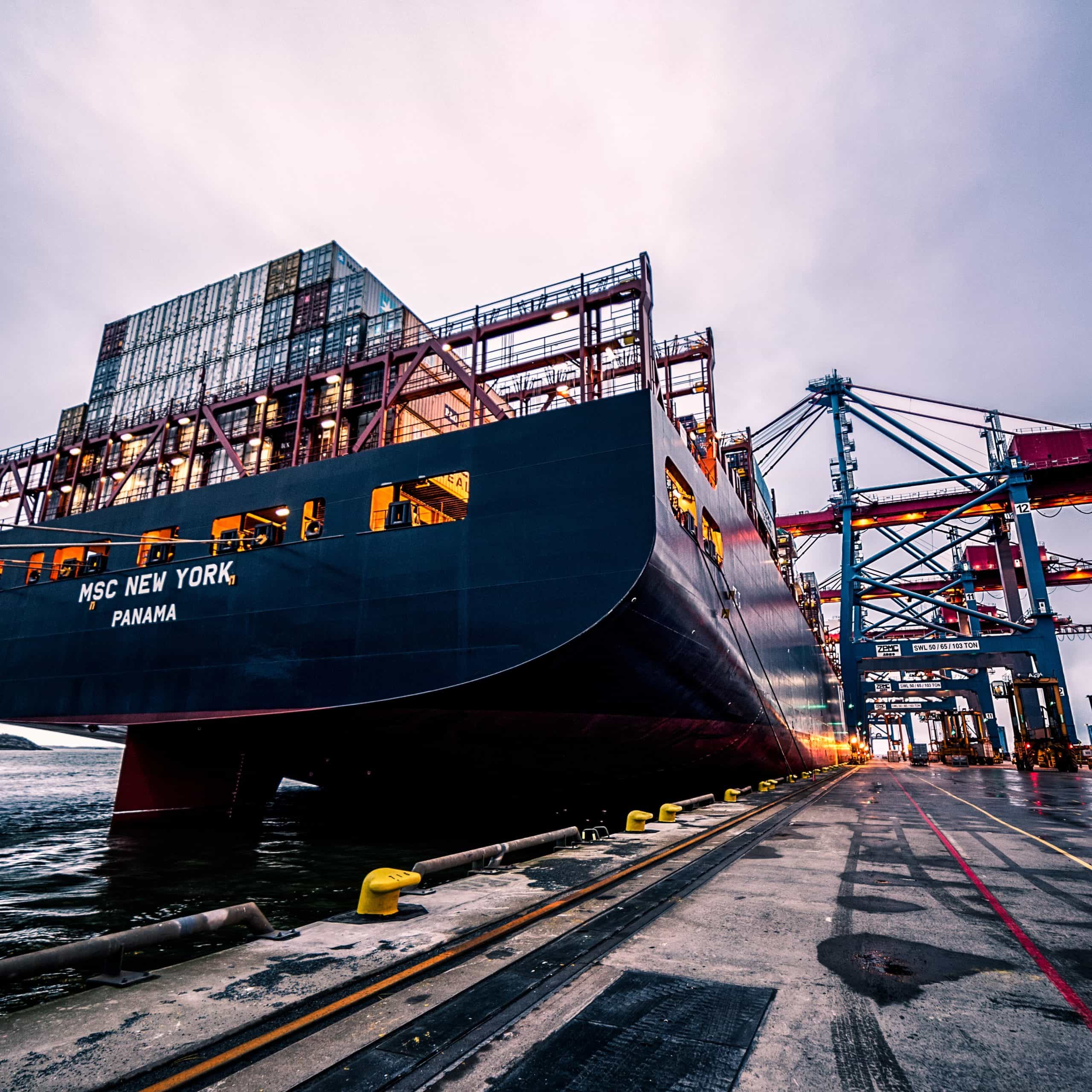 Container Ship at Port