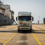 dockworkers at terminal