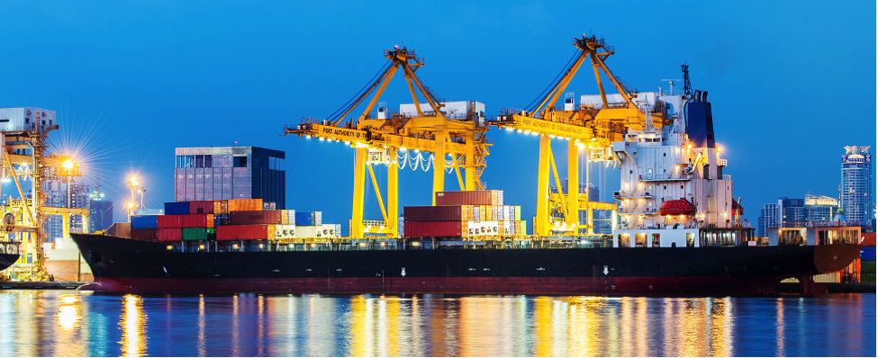 international shipping cargo ship port