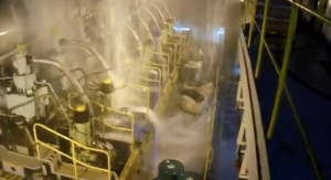 Scrubber Malfunction Floods Ship Engine