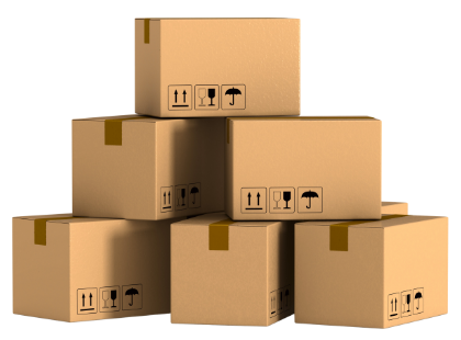 A photo of boxes stacked on top of each other